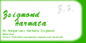 zsigmond harmata business card